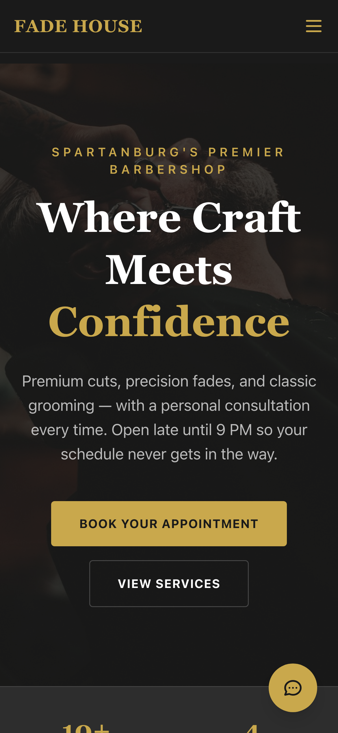 Fade House Barbershop after